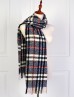 Soft Color Plaid Blanket Scarf 